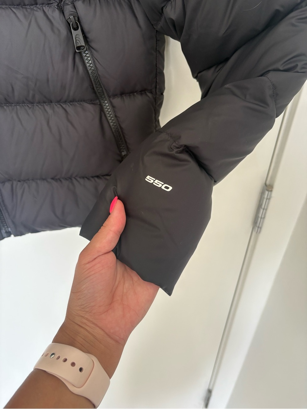 North Face Black Hydrenalite Down Hooded Puffer Jacket Size M - Picture 4 of 8